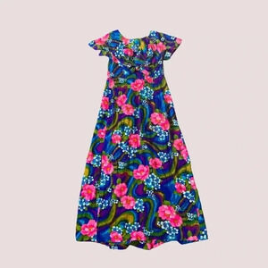Vintage 1960 Mildred’s of Hawaii floral maxi dress